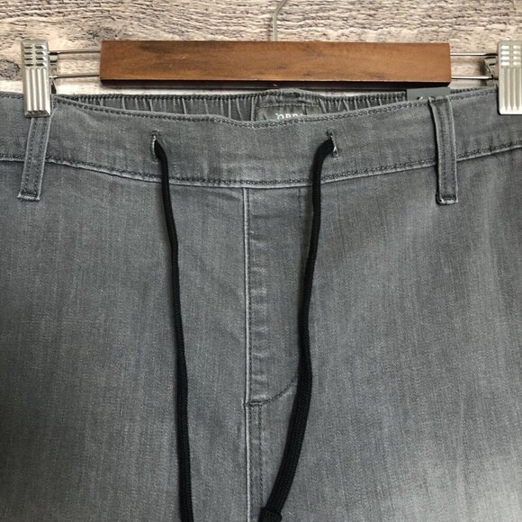 Torrid Crop Pull on Boyfriend Straight Gray/Black Stripe Jeans Plus size 4X NWT - Picture 5 of 12